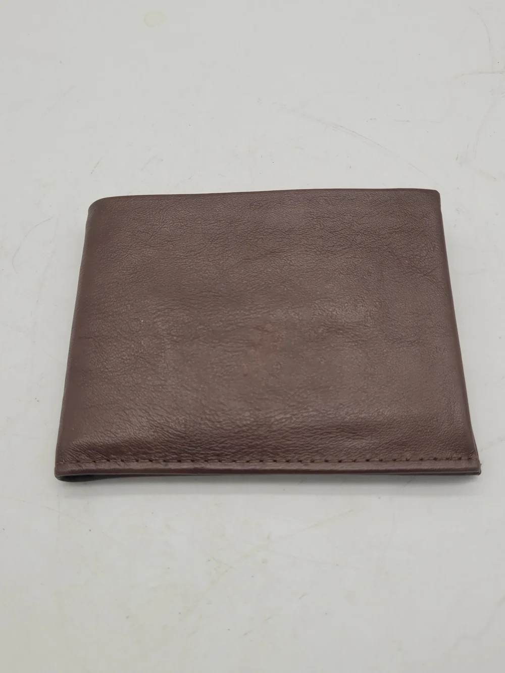 Ami Brown Leather Men's Bifold Card Wallet